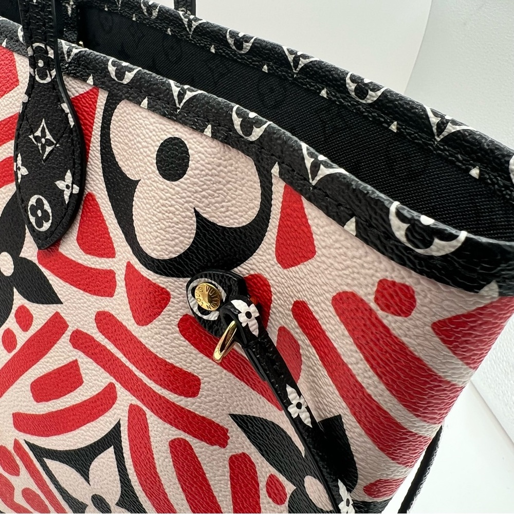 Authentic Louis Vuitton limited edition Monogram Creme Rouge Neverfull MM ❤️ - Picture 6 of 12